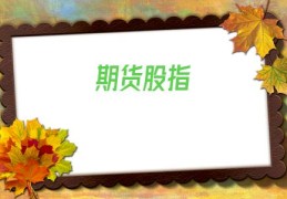 期货股指(期货股指开户)