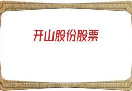 开山股份股票(开山股份股票股票)