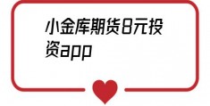 小金库期货8元投资app(小金库外汇app下载)