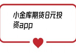 小金库期货8元投资app(小金库外汇app下载)