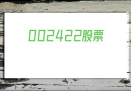 002422股票(002422股票公司介绍)