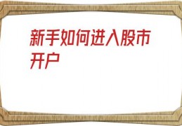 新手如何进入股市开户(新手如何进入股市)