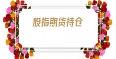 股指期货持仓(股指期货持仓量)