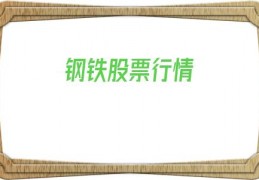 钢铁股票行情(山东钢铁股票行情)