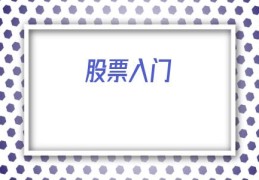 股票入门(股票入门基础知识图解)